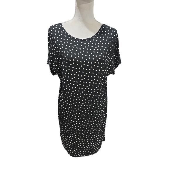 Ava Sky Black and White Polka Dot Dress - Picture 1 of 3